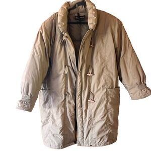 Cyclone Down Puffer Coat Beige‎ 22W Quilted